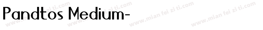 Pandtos Medium字体转换